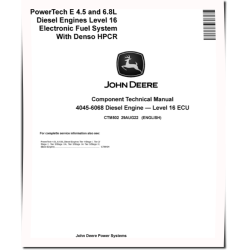4045, 6068 Diesel Engines Level 16 Electronic Fuel System With Denso HPCR Technical Manual (CTM502)