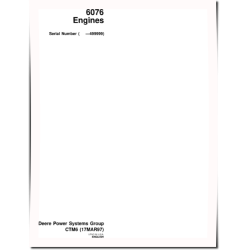 6076 Diesel Engines (SN:-499999) Component Technical Manual (CTM6)