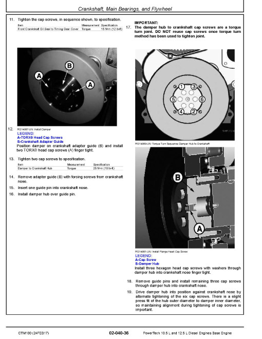 Powertech 6105 and 6125 Diesel Engines (BASE ENGINE) Component Technical Manual (CTM100) Powertech 6105 and 6125 Diesel Engines (BASE ENGINE) Component Technical Manual (CTM100)