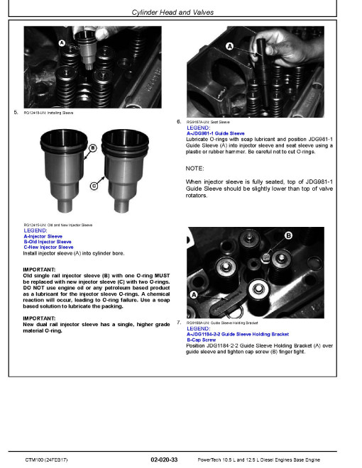 Powertech 6105 and 6125 Diesel Engines (BASE ENGINE) Component Technical Manual (CTM100) Powertech 6105 and 6125 Diesel Engines (BASE ENGINE) Component Technical Manual (CTM100)