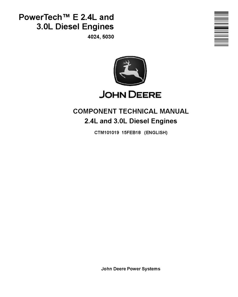Powertech E 4024, 5030 Diesel Engines Technical Manual (CTM101019) Powertech E 4024, 5030 Diesel Engines Technical Manual (CTM101019)