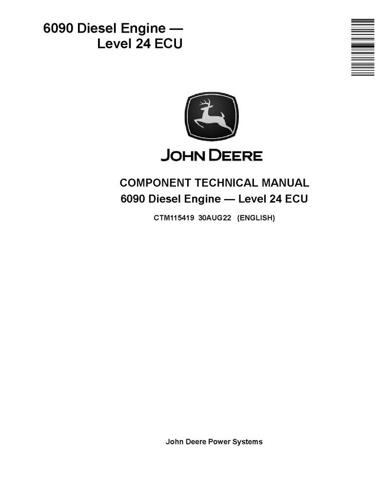 Powertech 6090 Stage II Diesel Engines Level 24 ECU Technical Manual (CTM115419) Powertech 6090 Stage II Diesel Engines Level 24 ECU Technical Manual (CTM115419)