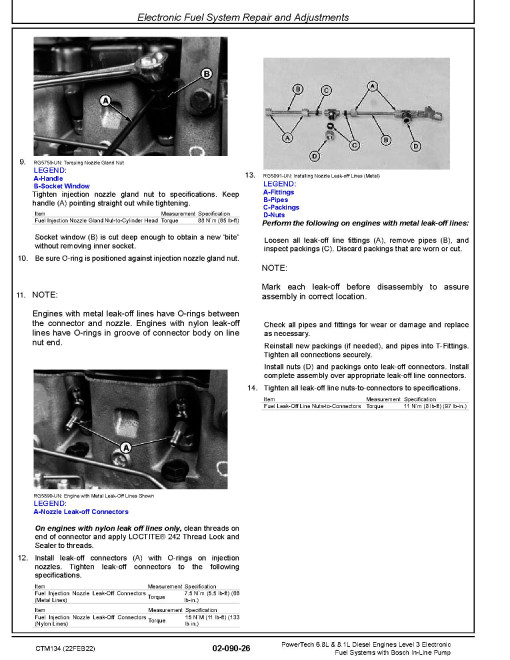 Powertech 6068, 6081 Diesel Engines Engines Level 3 Electronic Fuel Systems with Bosch In-Line Pump Technical Manual (CTM134) Powertech 6068, 6081 Diesel Engines Engines Level 3 Electronic Fuel Systems with Bosch In-Line Pump Technical Manual (CTM134)