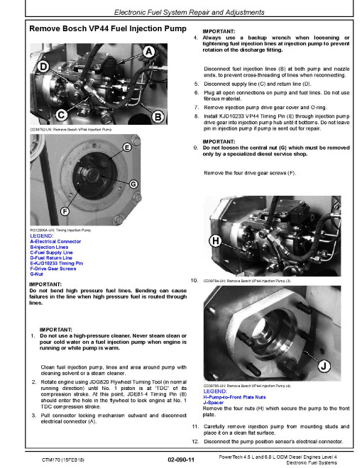 Powertech 4045, 6068 Diesel Engines Level 4 Electronic Fuel Systems With Bosch VP44 Pump Technical Manual (CTM170) Powertech 4045, 6068 Diesel Engines Level 4 Electronic Fuel Systems With Bosch VP44 Pump Technical Manual (CTM170)