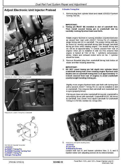 Powertech 6105, 6125 Diesel Engines Level 6 Electronic Fuel Systems with Lucas EUIs (Tier 2) Technical Manual (CTM188) Powertech 6105, 6125 Diesel Engines Level 6 Electronic Fuel Systems with Lucas EUIs (Tier 2) Technical Manual (CTM188)