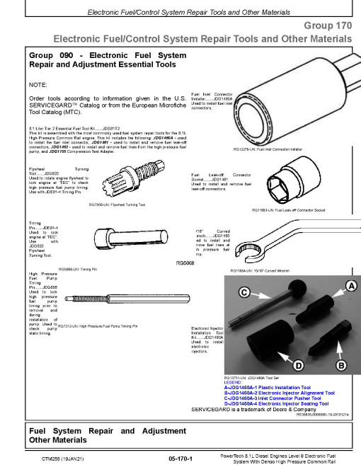 PowerTech 6081 8.1L Diesel Engines Level 9 Electronic Fuel System With Denso High Pressure Common Rail Technical Manual (CTM255) PowerTech 6081 8.1L Diesel Engines Level 9 Electronic Fuel System With Denso High Pressure Common Rail Technical Manual (CTM255)