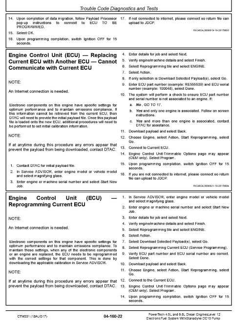 Powertech 4045, 6068 Diesel Engines Level 12 Electronic Fuel System with Stanadyne DE10 Pump Technical Manual (CTM331) Powertech 4045, 6068 Diesel Engines Level 12 Electronic Fuel System with Stanadyne DE10 Pump Technical Manual (CTM331)