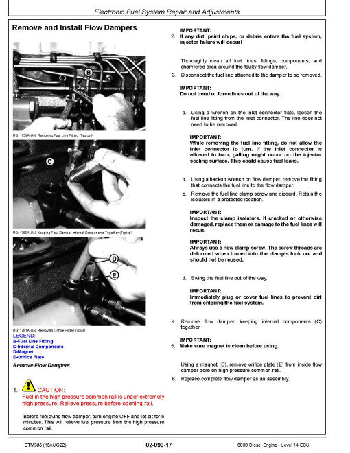 Powertech 6090 TIER 3/STAGE IIIA Diesel Engine Level 14 Electronic Fuel System with the Denso HPCR Level 14 ECU Technical Manual (CTM385) Powertech 6090 TIER 3/STAGE IIIA Diesel Engine Level 14 Electronic Fuel System with the Denso HPCR Level 14 ECU Technical Manual (CTM385)