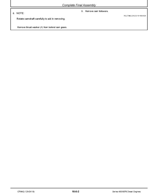 Powertech 6076 (Series 400) Diesel Engines (SN. from 500000) Technical Manual (CTM42) Powertech 6076 (Series 400) Diesel Engines (SN. from 500000) Technical Manual (CTM42)