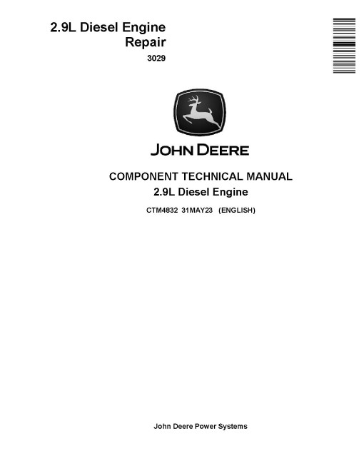 Powertech 3029D and 3029T Diesel Engines Component Technical Manual (CTM4832) Powertech 3029D and 3029T Diesel Engines Component Technical Manual (CTM4832)