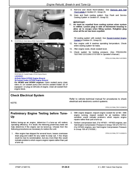 Powertech 6081 8.1L Natural Gas Engines Repair Technical Manual (CTM87) Powertech 6081 8.1L Natural Gas Engines Repair Technical Manual (CTM87)