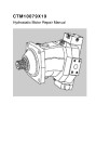 Rexroth A6VM Hydrostatic Motors Component Technical Manual (CTM10079X19)