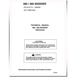 / John Deere 360 and 460 Skidders Technical Manual (TMF434422)