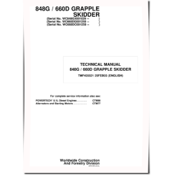 660D and John Deere 848G Grapple Skidders Technical Manual (TMF435521)