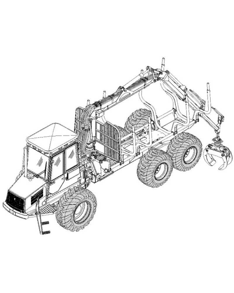 Timberjack 1010D, 1110D, 1410D, 1710D and 810D Wheeled Forwarders Technical Manual (TM2123)