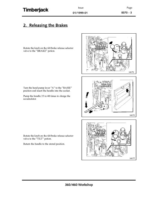 Timberjack / John Deere 360 and 460 Skidders Technical Manual (TMF434422)