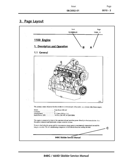 Timberjack 660D and John Deere 848G Grapple Skidders Technical Manual (TMF435521)