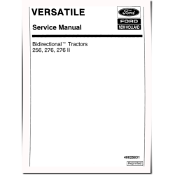 Bidirectional 256, 276 and 276 II Tractors Service Manual (40025631)