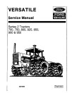Versatile Series 2 700, 750, 800, 825, 850, 900 and 950 4WD Articulated Tractors Service Manual (40070060)