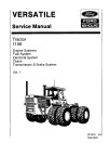 Versatile 1156 4WD Articulated Tractors Service Manual (40115610)