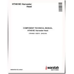 HTH618C Harvester Heads Component Technical Manual (CTM10028)