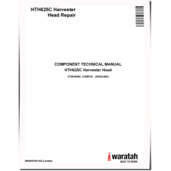 HTH625C Harvester Heads Component Technical Manual (CTM10054)
