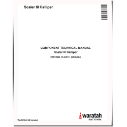 Scaller III Callipers Component Technical Manual (CTM10055)