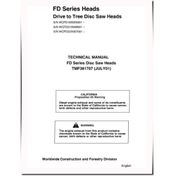FD18, FD21 and FD22 Felling Heads Technical Manual (TMF381707)