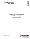 Waratah HTH622B Harvesting Heads Component Technical Manual (CTM10002)