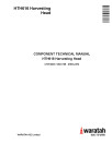 Waratah HTH616 Harvesting Heads Component Technical Manual (CTM10003)