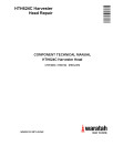 Waratah HTH624C Harvesting Heads Component Technical Manual (CTM10004)