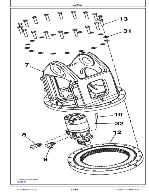 Waratah HTH618C Harvester Heads Component Technical Manual (CTM10028) Waratah HTH618C Harvester Heads Component Technical Manual (CTM10028)