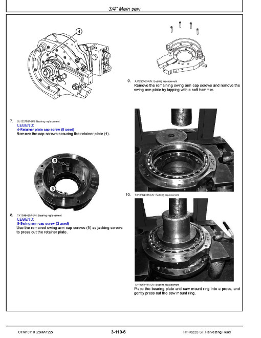 Waratah HTH622B Series III Harvester Heads Component Technical Manual (CTM10110) Waratah HTH622B Series III Harvester Heads Component Technical Manual (CTM10110)