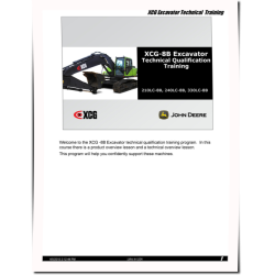 XCG 210LC-8B, 240LC-8B and 330LC-8B Crawler Excavators Training Manual (DGTC344)