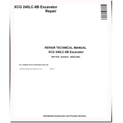 XCG 240LC-8B Crawler Excavators Repair Manual (TM11479)