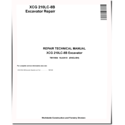XCG 210LC-8B Crawler Excavators Repair Manual (TM11584)