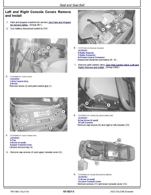 XCG 210LC-8B Crawler Excavators Repair Manual (TM11584) XCG 210LC-8B Crawler Excavators Repair Manual (TM11584)