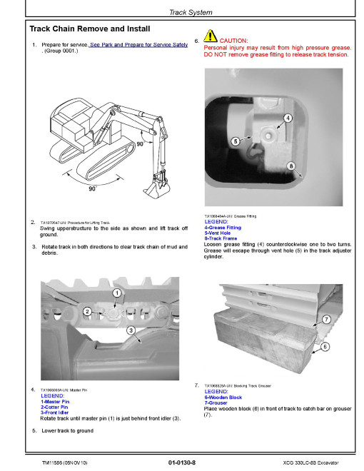 XCG 330LC-8B Crawler Excavators Repair Manual (TM11586) XCG 330LC-8B Crawler Excavators Repair Manual (TM11586)