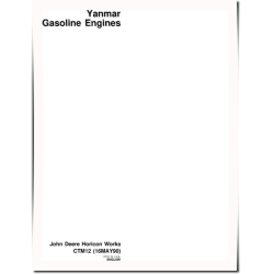 3TG66 and 3TG72 Gasoline Engines Component Technical Manual (CTM12)