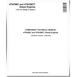4TNV98C and 4TNV98CT (FT4/Stage IV) Diesel Engines Technical Manual (CTM120319)