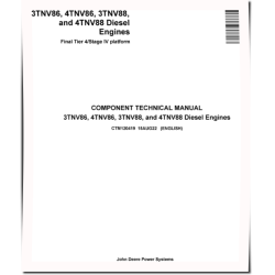 3TNV86, 3TNV88, 4TNV86 and 4TNV88 (FT4/Stage IV) Diesel Engines Technical Manual (CTM120419)
