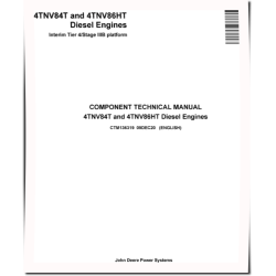 4TNV84T and 4TNV86HT (iT4/Stage IIIB) Diesel Engines Technical Manual (CTM136319)
