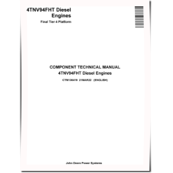 4TNV94FHT (FT4) Diesel Engines Component Technical Manual (CTM136419)