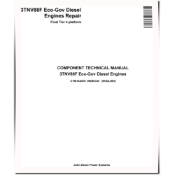 3TNV88F (FT4) Eco-Gov Diesel Engines Technical Manual (CTM144419)
