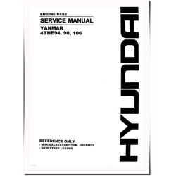 4TNE106, 4TNE106T, 4TNE94 and 4TNE98 Diesel Engines (Base Engine) Service Manual (HINSHI-H8013-R1)