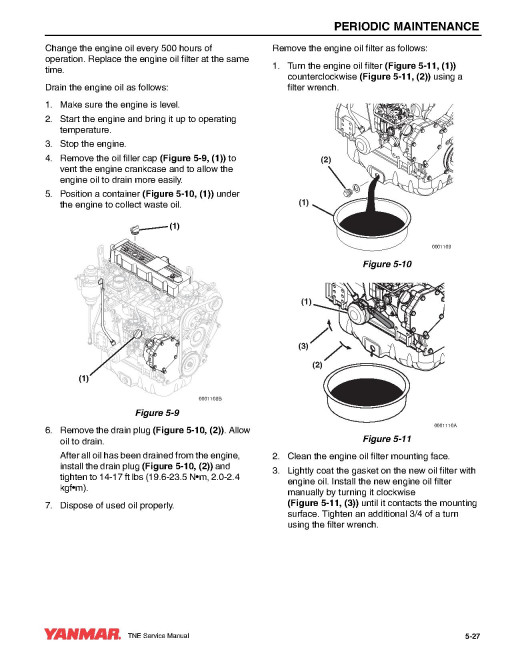 Yanmar 4TNE92-NMH, 4TNE92-NMHA and 4TNE98-NMH Diesel Engines Service Manual (0B2991-U0001)