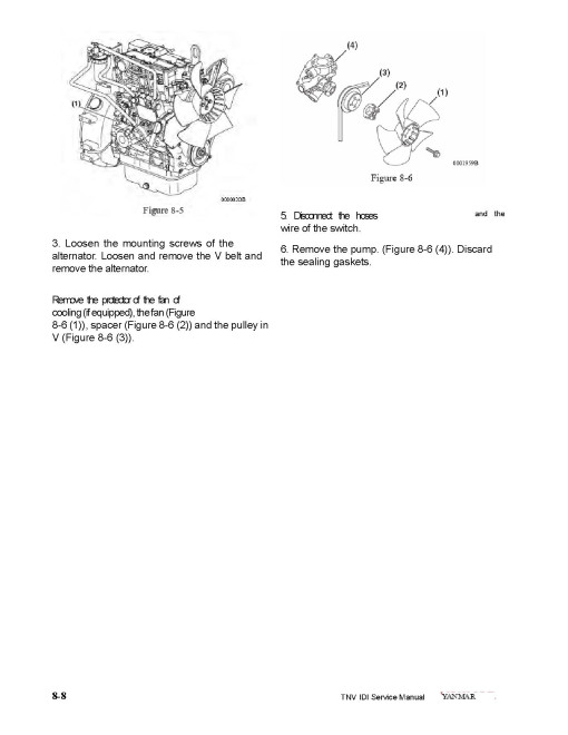 Yanmar 2TNV70, 3TNV70 and 3TNV76 Diesel Engines Service Manual (0BTNV0-U0100)