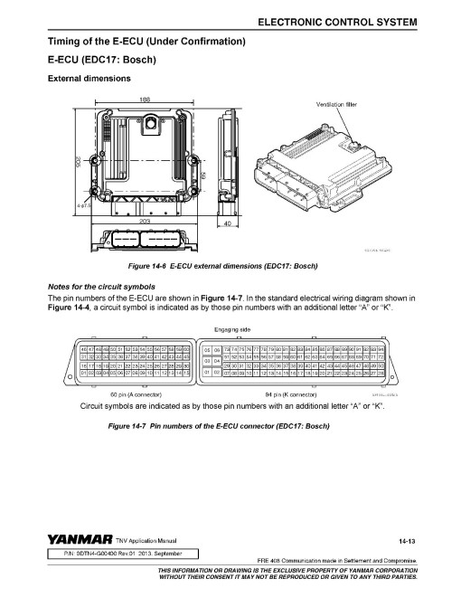 Yanmar 3TNV86CT, 3TNV88C, 4TNV86CT, 4TNV88C, 4TNV98C and 4TNV98CT Diesel Engines Application Manual (0DTN4-G00400)